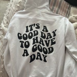 White Quote Sweatshirt From Etsy Small
